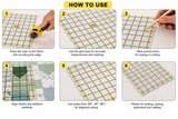 Transparent 12x12 Quilting Ruler for Accurate Fabric Measuring and Cutting