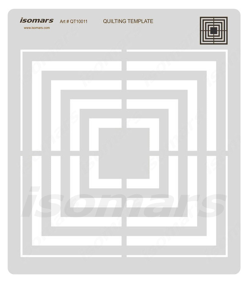 Transparent Concentric Ring Patchwork Template for Fabric Cutting