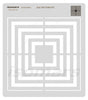 Transparent Concentric Ring Patchwork Template for Fabric Cutting
