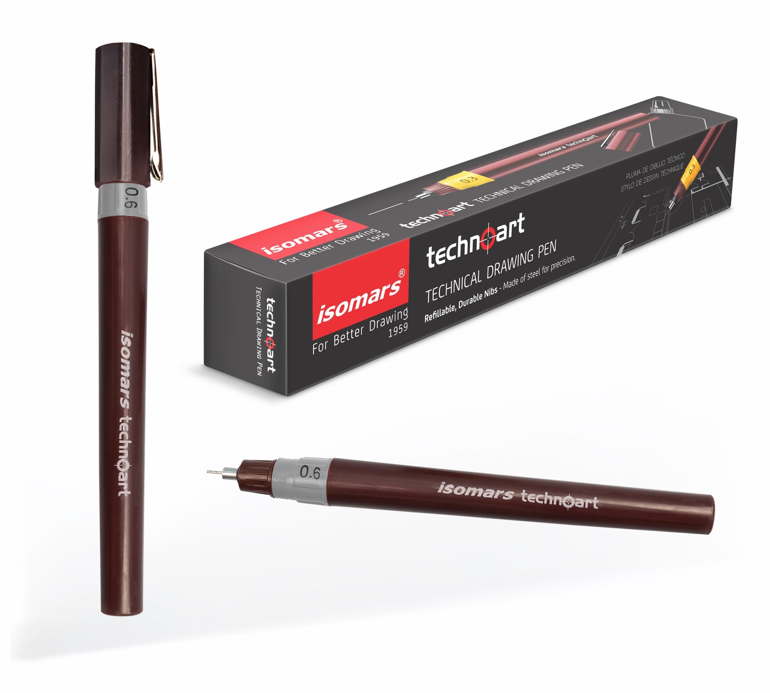 Ultra Fine Technical Sketch Pens for Detailed Line Work and Creative Illustration