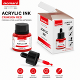Acrylic Ink 35ml - Red – Waterproof, Fast-Drying, Rich Pigment – Ideal for Calligraphy, Drawing, Painting, and Mixed Media Art - Isomars