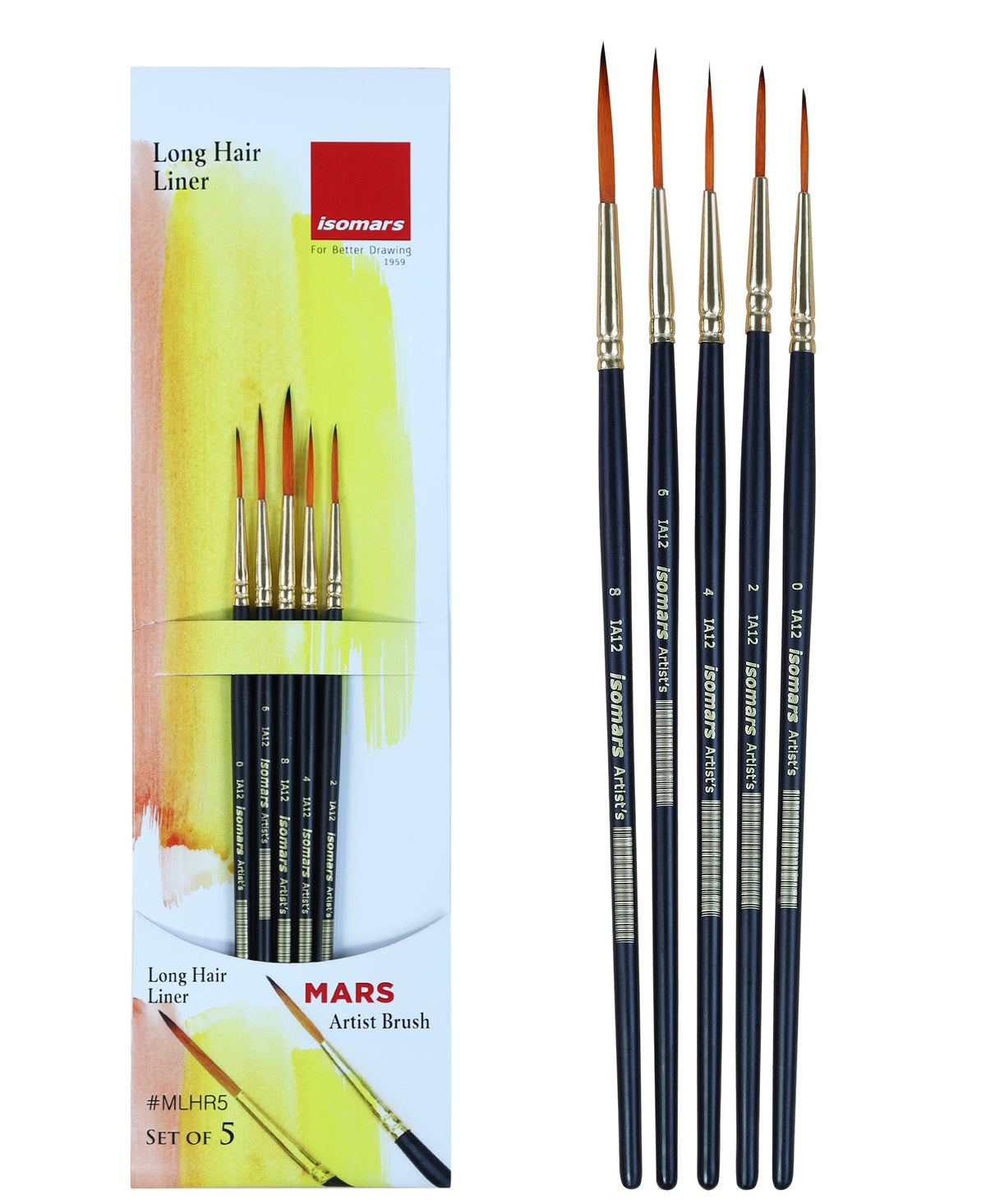 Artist Paint Brush (Set of 5) - Isomars