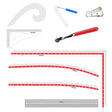 Fashion Designing Kit (Set of 9) with Free Kit Bag - Isomars