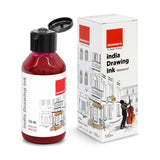 India Waterproof Drawing Ink - 100ML Fadeproof, Non-Toxic, Professional Art Supplies - Isomars