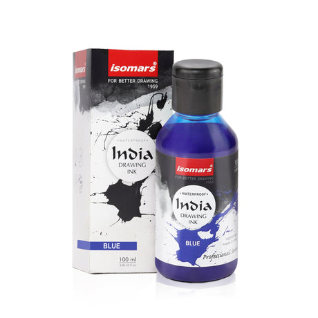 India Waterproof Drawing Ink - 100ML Fadeproof, Non-Toxic, Professional Art Supplies - Isomars