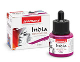 India Waterproof Drawing Ink 35ml | Permanent Lightfast Artist Ink for Illustration, Calligraphy, Airbrush & Fine Art (Multi Colors) - Isomars