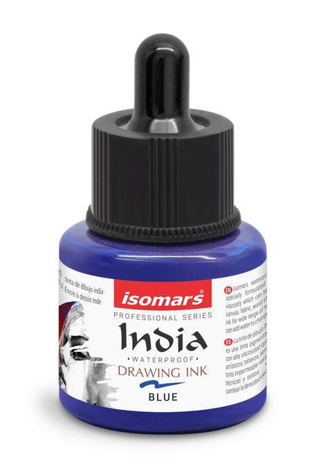 India Waterproof Drawing Ink with Dropper - 35ml - Isomars