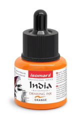 India Waterproof Drawing Ink with Dropper - 35ml - Isomars