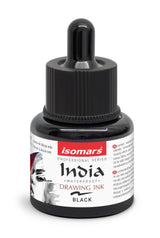 India Waterproof Drawing Ink with Dropper - 35ml - Isomars