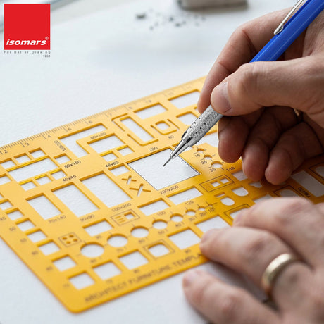 Isomars 1:100 Scale Architectural Drawing Template – Art 1878 - Isomars
