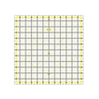 Isomars 12 x 12 Inch Garment Quilting Ruler | 3mm Clear Acrylic - Isomars