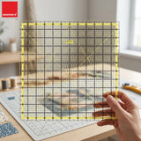 Isomars 12 x 12 Inch Garment Quilting Ruler | 3mm Clear Acrylic - Isomars