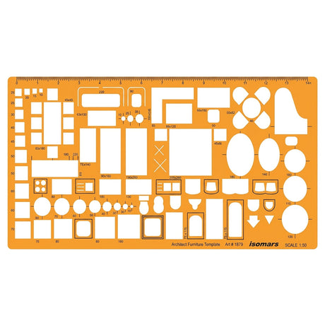 Isomars 1:50 Scale Architect Furniture Template – Art 1879 - Isomars