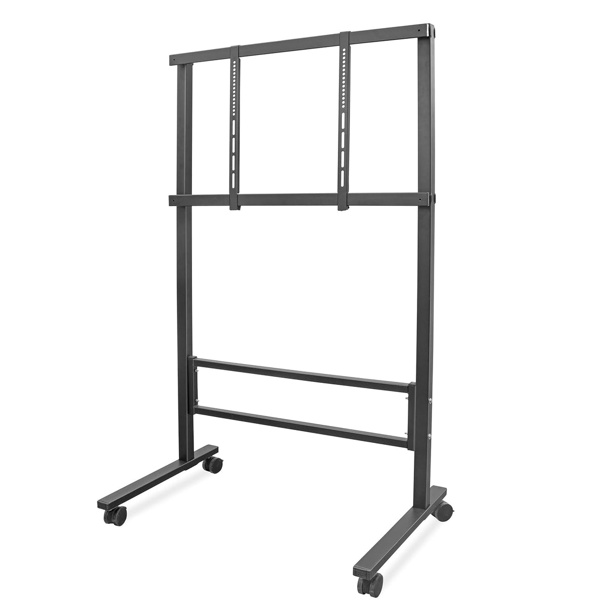 ISOMARS 26''–65'' TV Floor Cart with Wheels | Heavy Duty Movable Mobile TV Stand with Shelf, Lockable Wheels & Universal VESA Mount for Home, Office, Classroom & Presentation Use - Isomars