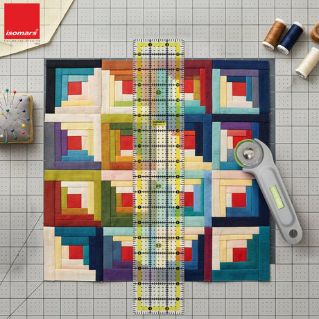 Isomars 3 x 18 Inch Acrylic Quilting Ruler for Sewing & Patchwork - Isomars