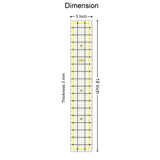 Isomars 3 x 18 Inch Acrylic Quilting Ruler for Sewing & Patchwork - Isomars