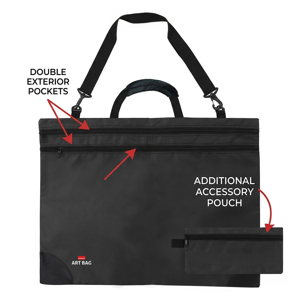 Isomars A1 Art Portfolio Bag with Tool Pouch, 37 x 27 Inches - Isomars