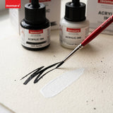Isomars Acrylic Ink White & Black Combo 35ml Each with Dropper - Isomars