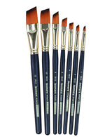 Isomars Angular Paint Brush Set Artist Brushes for Acrylic & Watercolor - Isomars