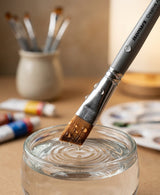 Isomars Angular Paint Brush Set of 4, Sizes 2, 4, 6, 8 - Isomars