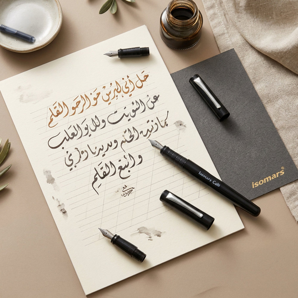 Isomars Arabic Calligraphy Pen Set For Lettering & Writing - Isomars