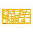Isomars Architect Furniture Template Scale 1:50 | Professional Interior Design & Furniture Layout Drafting Stencil | Transparent Drawing Template for Architects, Interior Designers, Engineers & Students - Isomars
