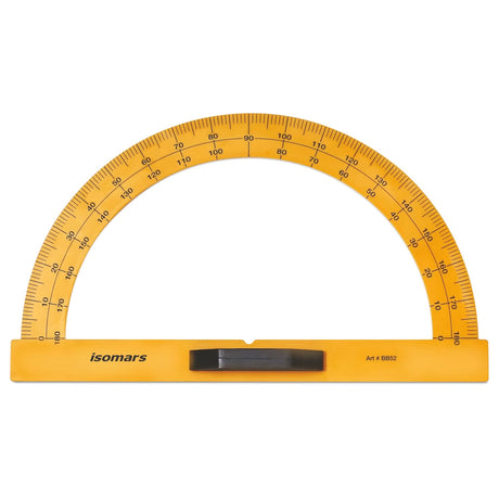 Isomars Blackboard/Whiteboard Teacher's Protractor - 180 Degrees - Large Size - Isomars