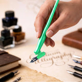 Isomars Calligraphy Pen Set with 2 Holders, 3 Nibs & Plastic Flange for elegant calligraphy and lettering - Isomars
