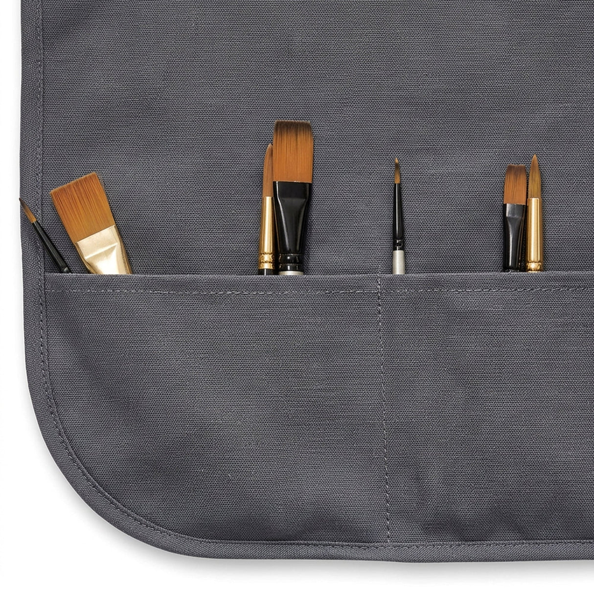 Isomars Canvas Painter's Apron with Adjustable Strap & Tool Pockets for brushes, tools, and art supplies - Isomars