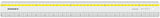 Isomars Clear Acrylic Ruler with Grid Lines 18 Inch | Transparent Precision Measuring Scale for Artists, Architects, Engineers, Designers & Students - Isomars