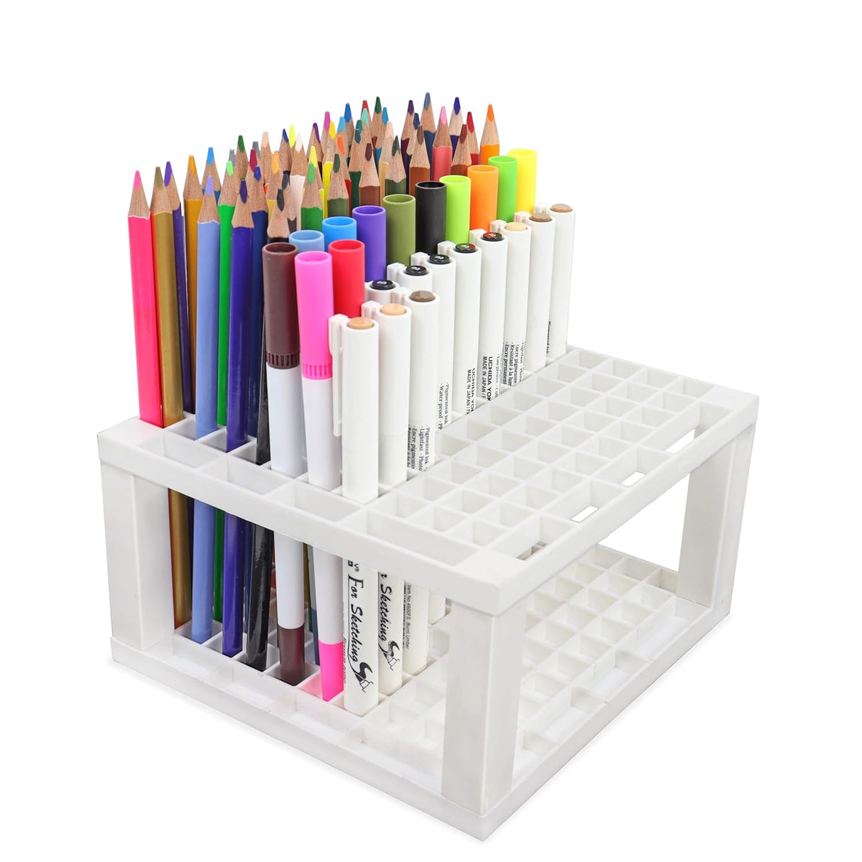 Isomars Creative Art Tools Holder | Desktop Art Supply Organiser (Without tools) - Isomars