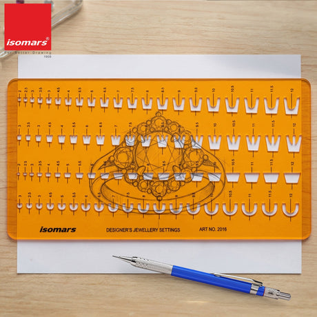 Isomars Designer's Jewellery Settings Template Art No. 2016 - Isomars