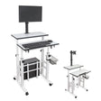 Isomars Desktop & Laptop Multipurpose Table and Adjustable Height & angles, Computer Workstation, Monitor Arm Pipe - Useful for Using Gadgets Like Desktop, Laptop Made In India (WHITE) - Isomars