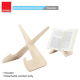 Isomars Detachable Wooden Book Stand for Hands Free Reading | Easy to Carry Portable Design - Isomars