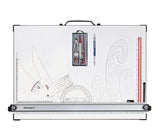 Isomars Drawing and Drafting Architect Kit Comes with Technical Board With Parallel Motion Ruler - A2 Size - 18.5" x 25" Includes Set Square, Mechanical Pencil, French Curve, Technical Compass - Isomars