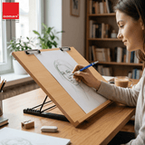 Isomars Drawing Board - Table Model Foldable Board with Clips - Drawing & Drafting Board - Isomars