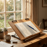 Isomars Drawing Board - Table Model Foldable Board with Clips - Drawing & Drafting Board - Isomars