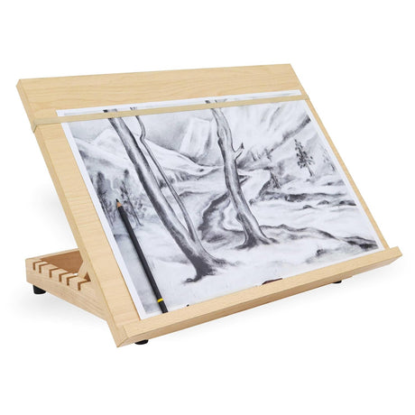 Isomars Drawing Board - Table Model - with 6 Different Working Angles - Drawing & Drafting Board with Elastic Support - A2 - Isomars