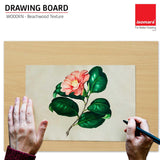 Isomars Drawing Both Side Laminated Beachwood-Textured Board - Full Imperial A2 (18.5 x 25.5 Inch) Size Board – for Artists, Architects, Engineers, Draftsmen Etc. - Isomars
