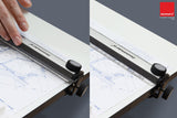 Isomars Drawing & Drafting Board Table Model with Parallel Motion Ruler | Professional Drafting & Technical Drawing Board - Isomars
