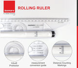 Isomars Drawing & Drafting Kit with 18.5" x 25" Drawing Board Drafting Board, Engineering Template, Pencil, Compass Set, T-Scale-24 Set Square Tracing Paper Pad-A4 Pro-Circle & Rolling Ruler - Isomars