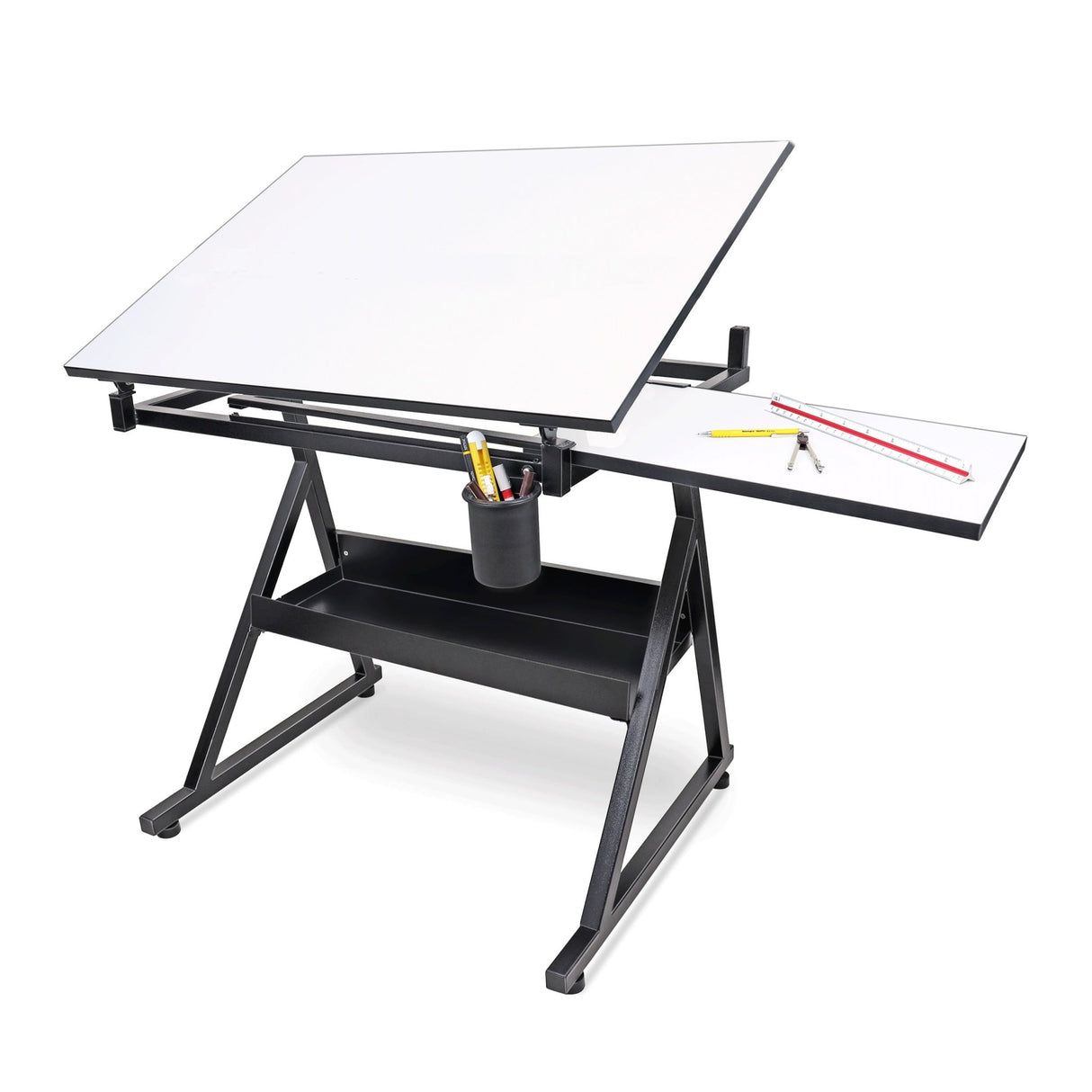Isomars Drawing Table (College) - with White 25.5" x 35" Drafting Board and 14" x 20" Sliding Board - Isomars
