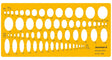 Isomars Ellipses - 20°,30°,40°,50° Shapes Figure Drawing Drafting Template - Isomars