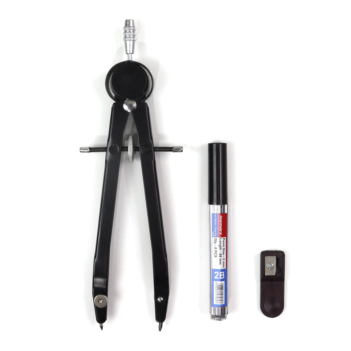Isomars Engineering Compass with 2mm Lead & Sharpener - Isomars