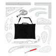 Isomars Fashion Design Ruler Set 15 Professional Drafting Tools for Pattern Making - Isomars