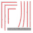 Isomars Fashion Designing Kit, Tailoring Scale Set of 8, L-Square, Straight, Curved Rulers for Quilting and Tailoring - Isomars