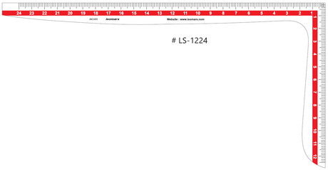 Isomars Fashion Designing Kit, Tailoring Scale Set of 8, L-Square, Straight, Curved Rulers for Quilting and Tailoring - Isomars