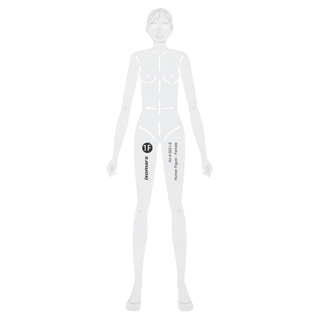Isomars Female Human Figure Fashion Design Template Stencil-8 - Isomars