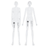 Isomars Female Human Figure Fashion Design Template Stencil-8 - Isomars