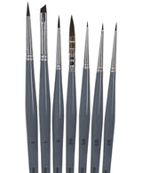 Isomars Fineline Spotter Brush Set of 7 for Miniature Painting & Fine Detailing - Isomars